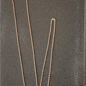 Stella & Dot Namesake Delicate Rose Gold Chain Necklace